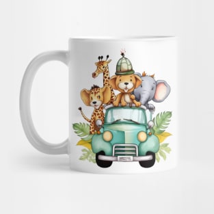 Watercolor Baby Animal Safari #3 Mug